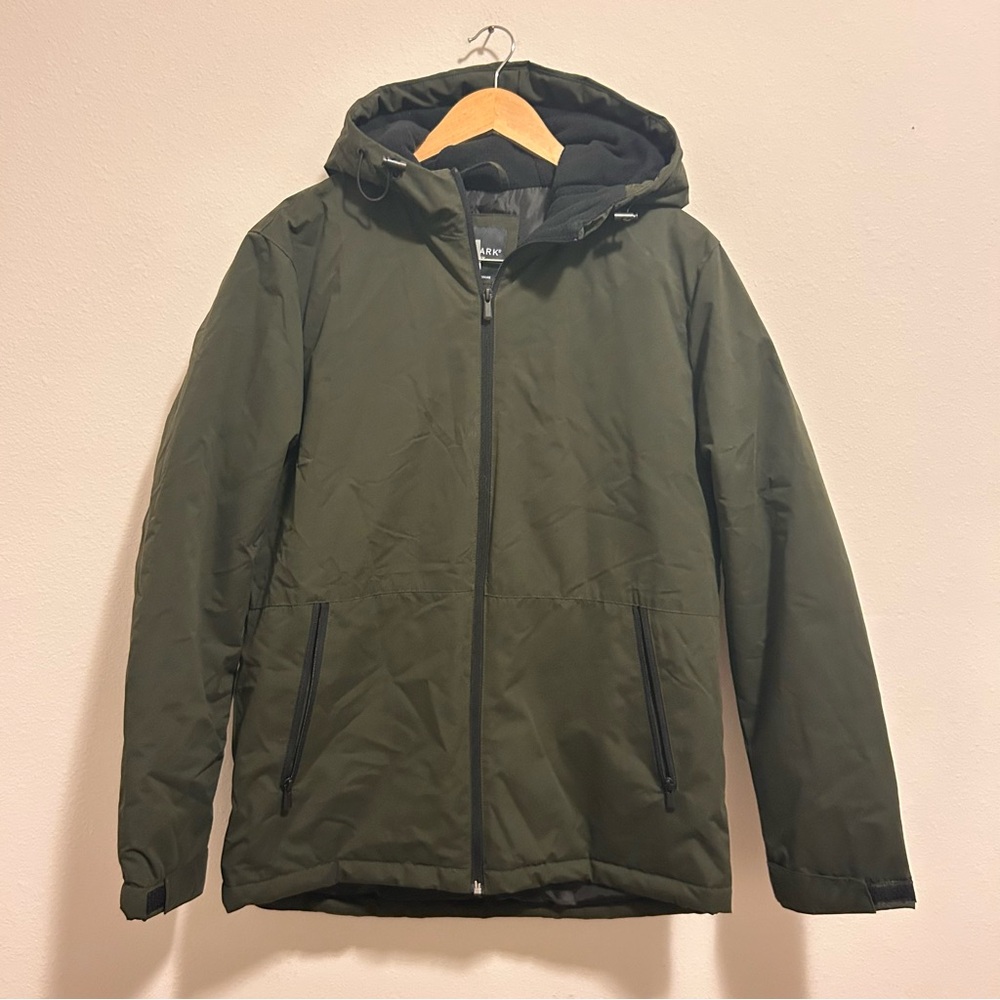New ! Primark Men's Medium Olive Hooded Puffer Jacket